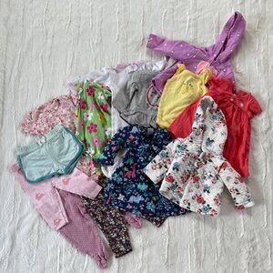 Girl’s 6 month Bundle!! Jackets Leggings Onesies Shorts Dress Sleeper